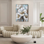 Floral 229 Canvas Art 18" x 24" / 45 x 60 cm / Black
