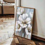 Floral 229 Canvas Art 18" x 24" / 45 x 60 cm / Black