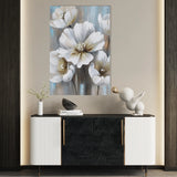 Floral 229 Canvas Art 18" x 24" / 45 x 60 cm / Black