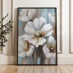 Floral 229 Canvas Art 60 x 40 cm / Black