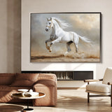 Horses 229 Canvas Art 18" x 24" / 45 x 60 cm / Black
