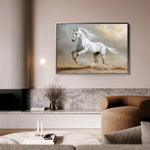 Horses 229 Canvas Art 60 x 40 cm / Black