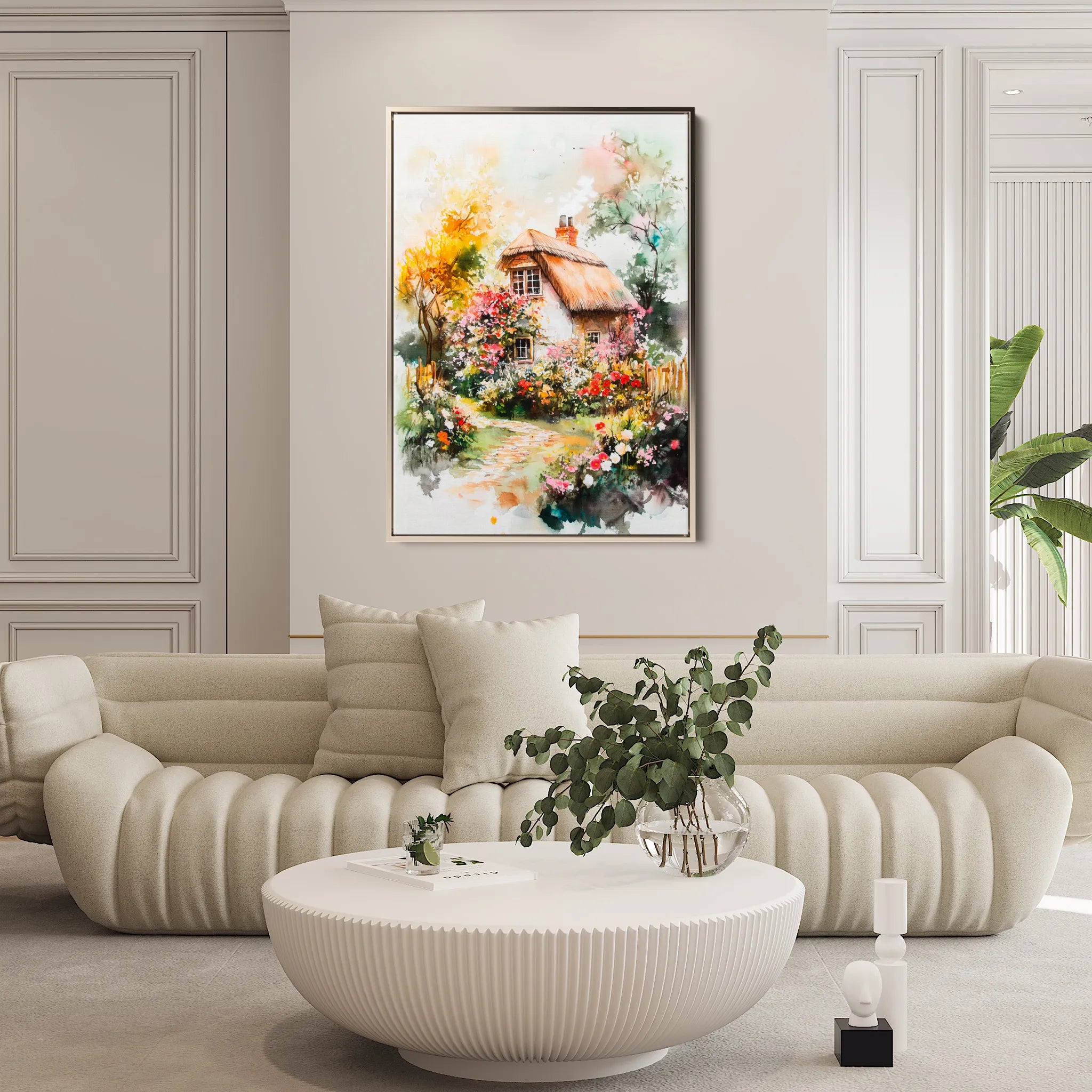 Landscape 229 Canvas Art 18" x 24" / 45 x 60 cm / Black