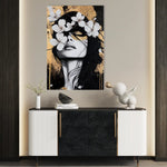 Portrait 229 Canvas Art 60 x 40 cm / Black