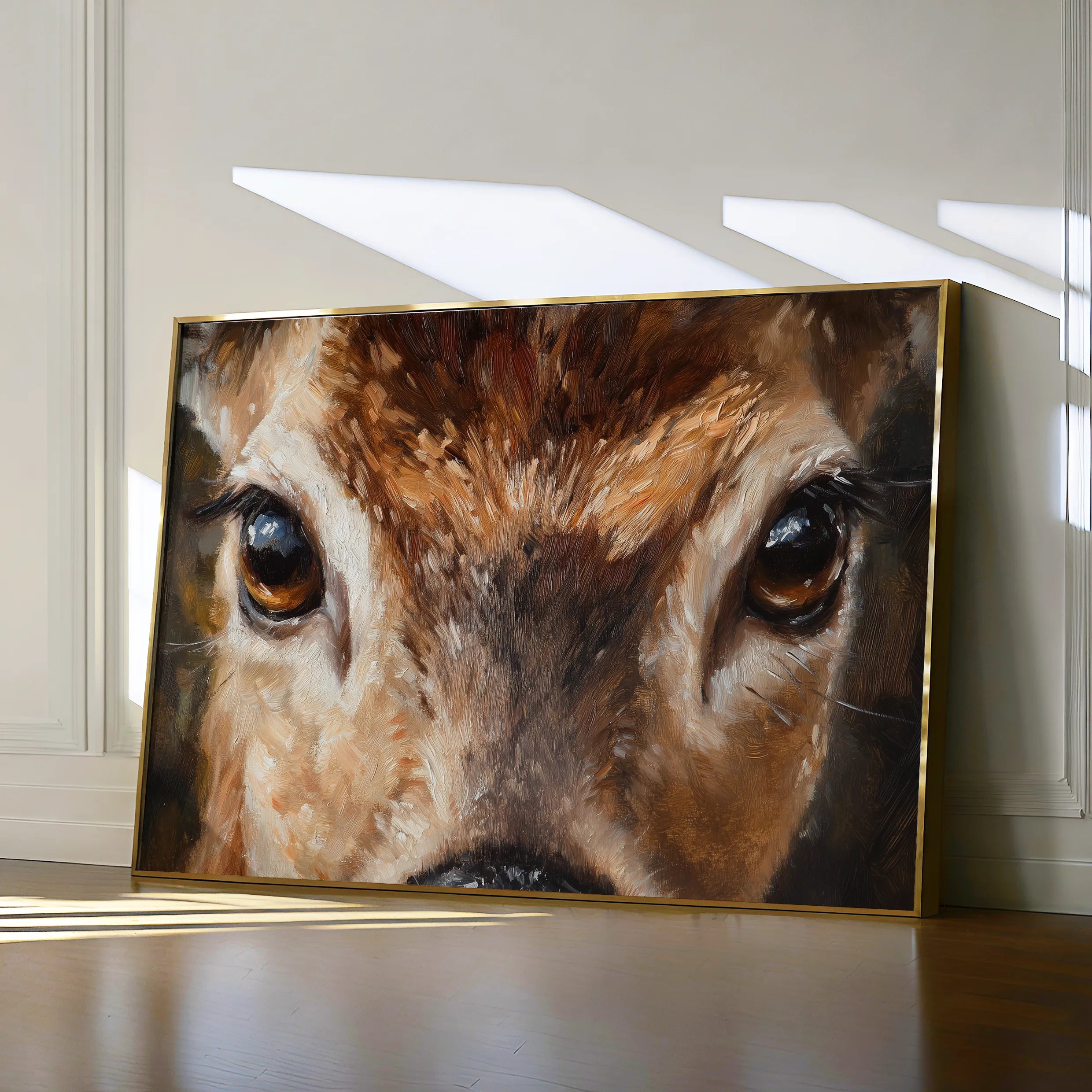 Animals 230 Canvas Art 18" x 24" / 45 x 60 cm / Black