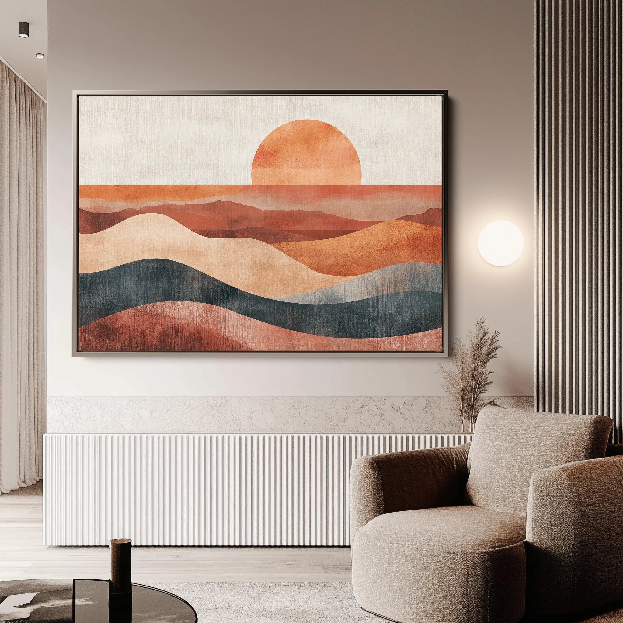 Boho 230 Canvas Art 18" x 24" / 45 x 60 cm / Black