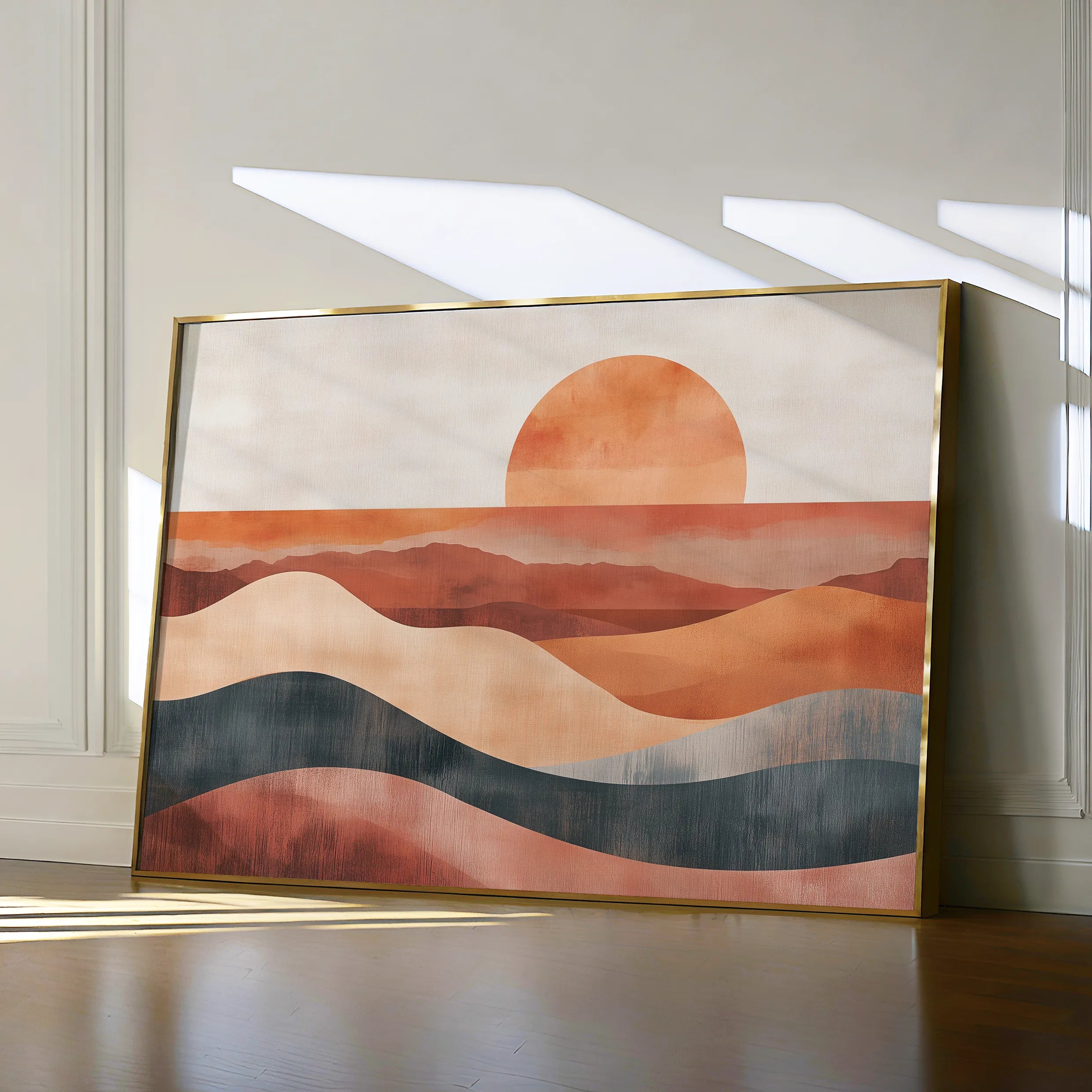 Boho 230 Canvas Art 18" x 24" / 45 x 60 cm / Black