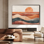 Boho 230 Canvas Art 18" x 24" / 45 x 60 cm / Black