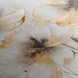 Floral 230 Canvas Art 18" x 24" / 45 x 60 cm / Black