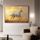 Horses 230 Canvas Art 18" x 24" / 45 x 60 cm / Black