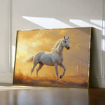 Horses 230 Canvas Art 18" x 24" / 45 x 60 cm / Black