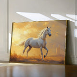 Horses 230 Canvas Art 18" x 24" / 45 x 60 cm / Black