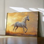 Horses 230 Canvas Art 60 x 40 cm / Black