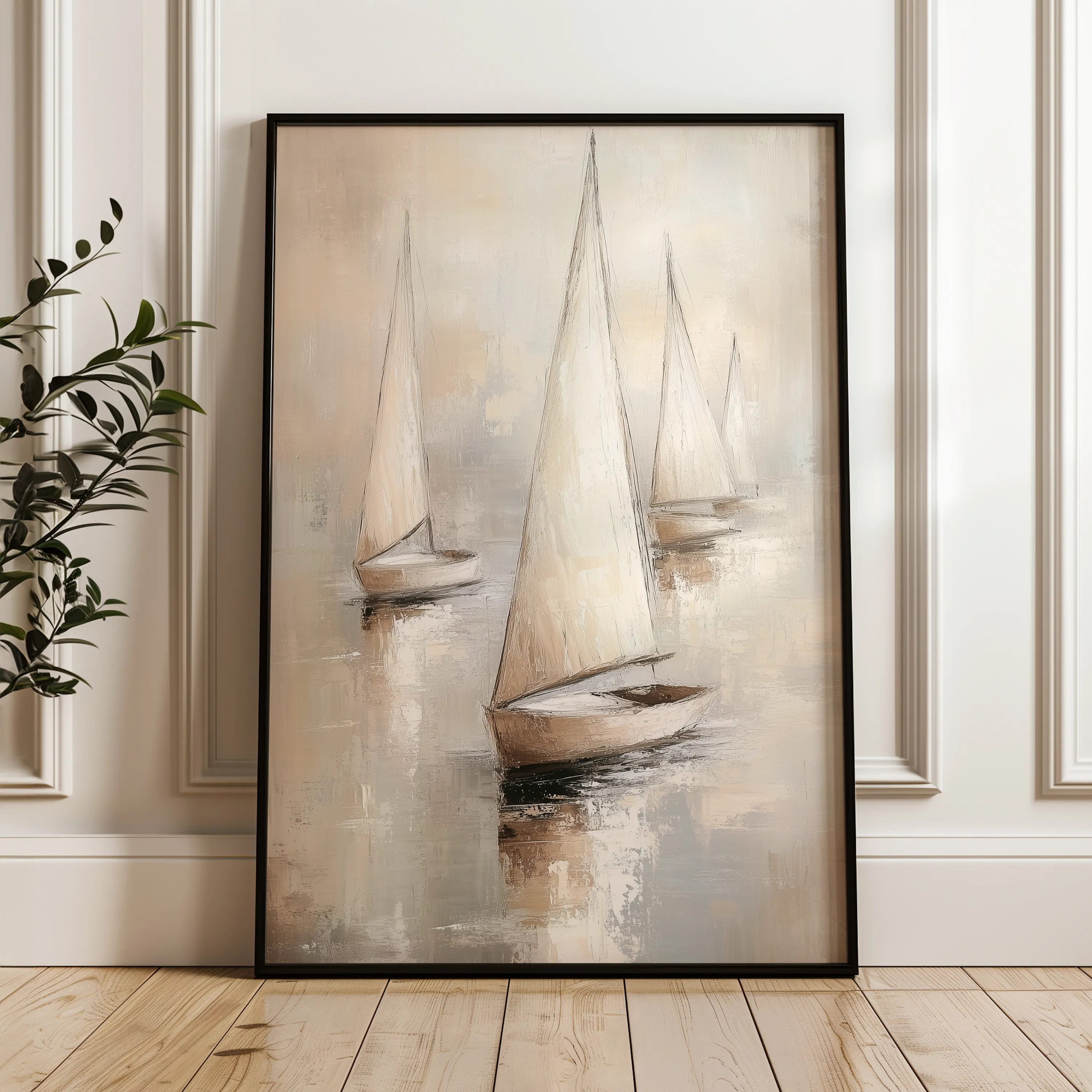 Landscape 230 Canvas Art 18" x 24" / 45 x 60 cm / Black
