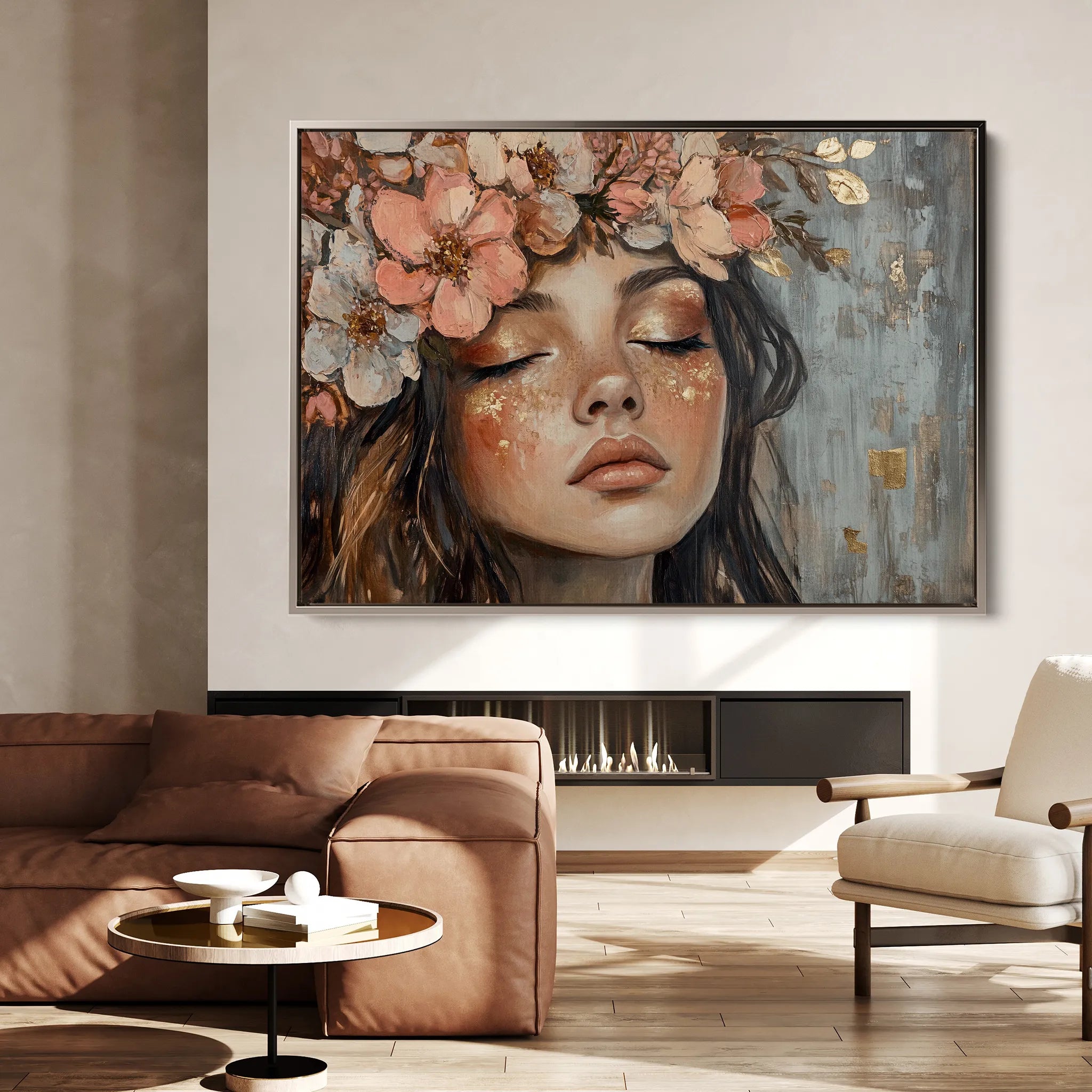 Portrait 230 Canvas Art 18" x 24" / 45 x 60 cm / Black