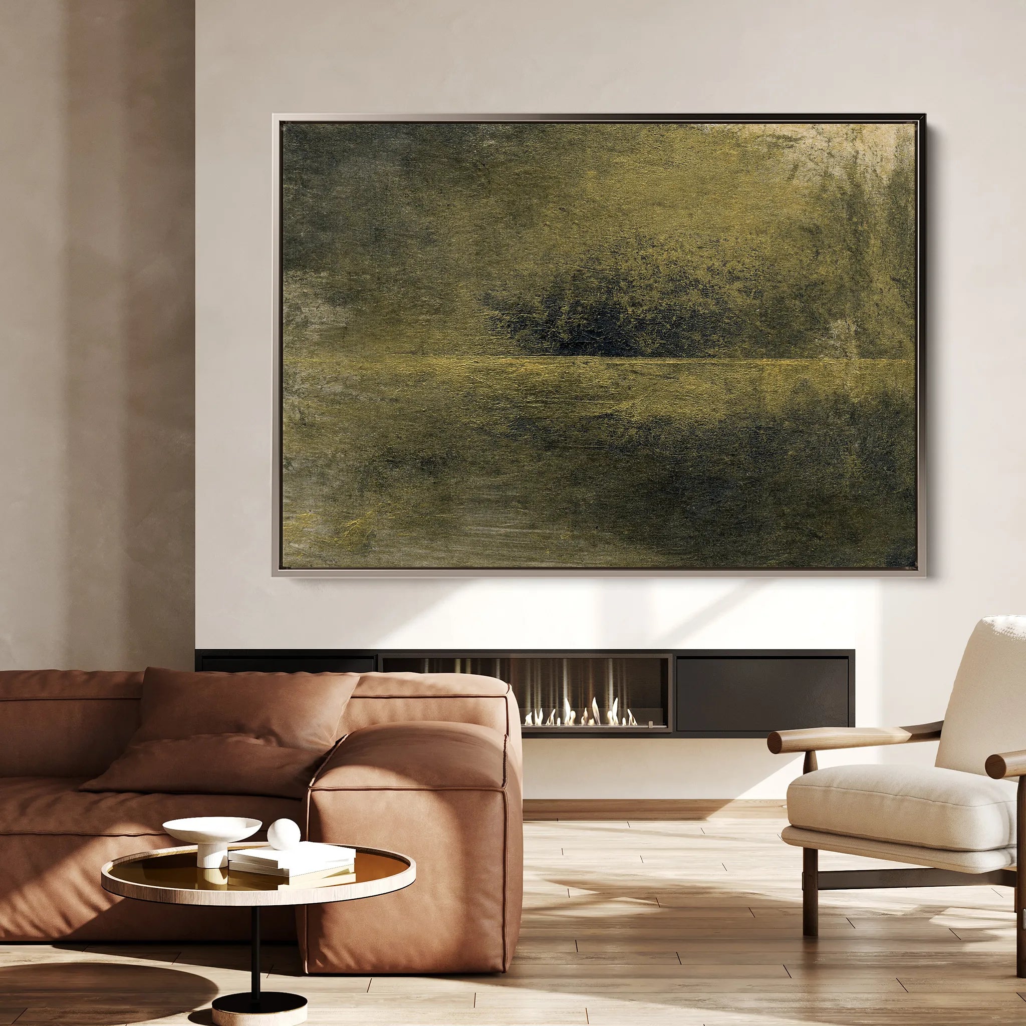 Abstract 231 Canvas Art 18" x 24" / 45 x 60 cm / Black