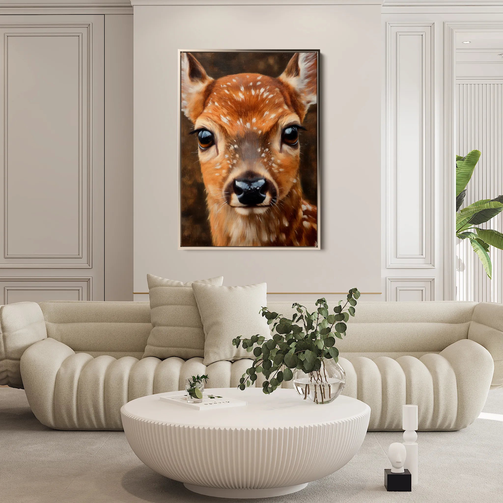Animals 231 Canvas Art 18" x 24" / 45 x 60 cm / Black