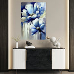 Floral 231 Canvas Art 18" x 24" / 45 x 60 cm / Black