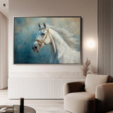 Horses 231 Canvas Art 18" x 24" / 45 x 60 cm / Black