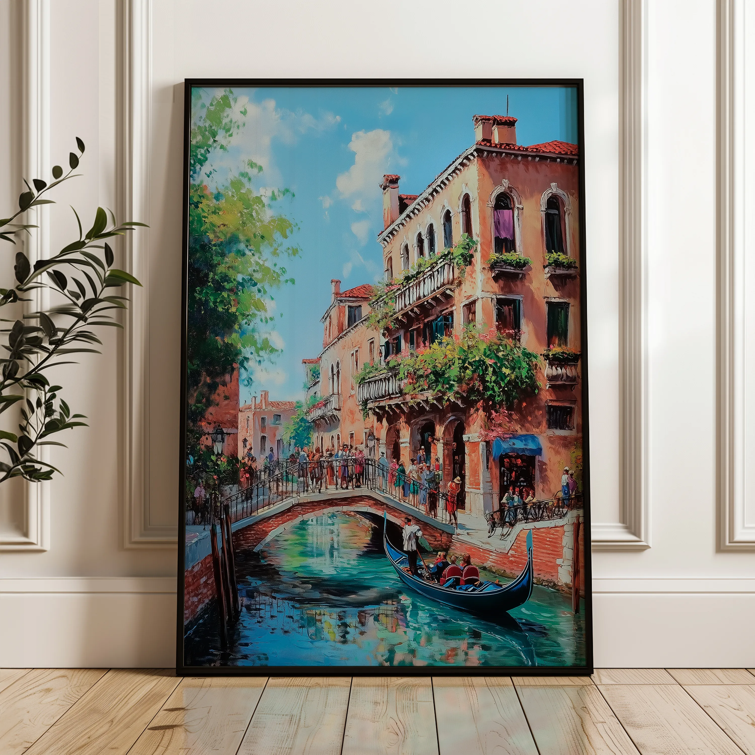 Landscape 231 Canvas Art 18" x 24" / 45 x 60 cm / Black