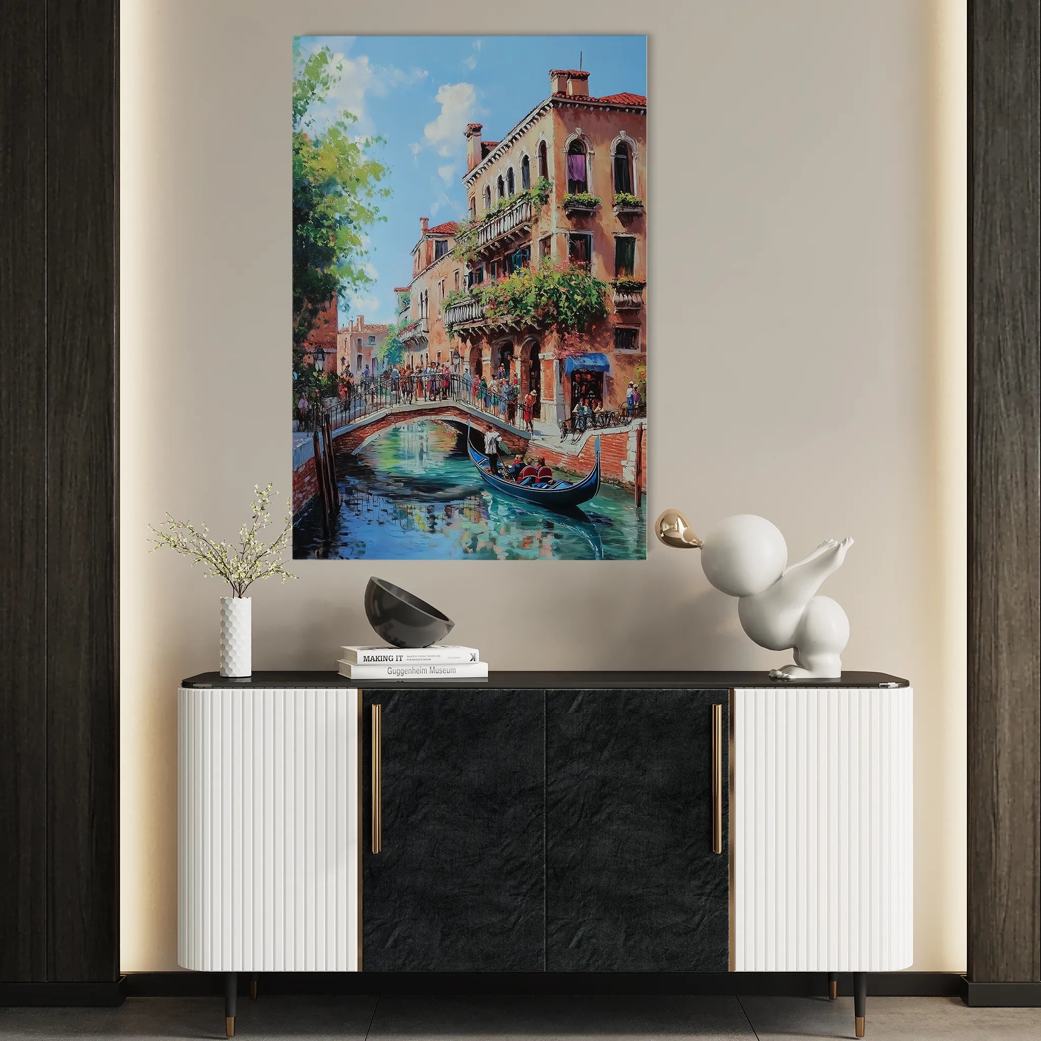 Landscape 231 Canvas Art 18" x 24" / 45 x 60 cm / Black