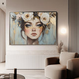 Portrait 231 Canvas Art 18" x 24" / 45 x 60 cm / Black