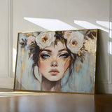 Portrait 231 Canvas Art 18" x 24" / 45 x 60 cm / Black