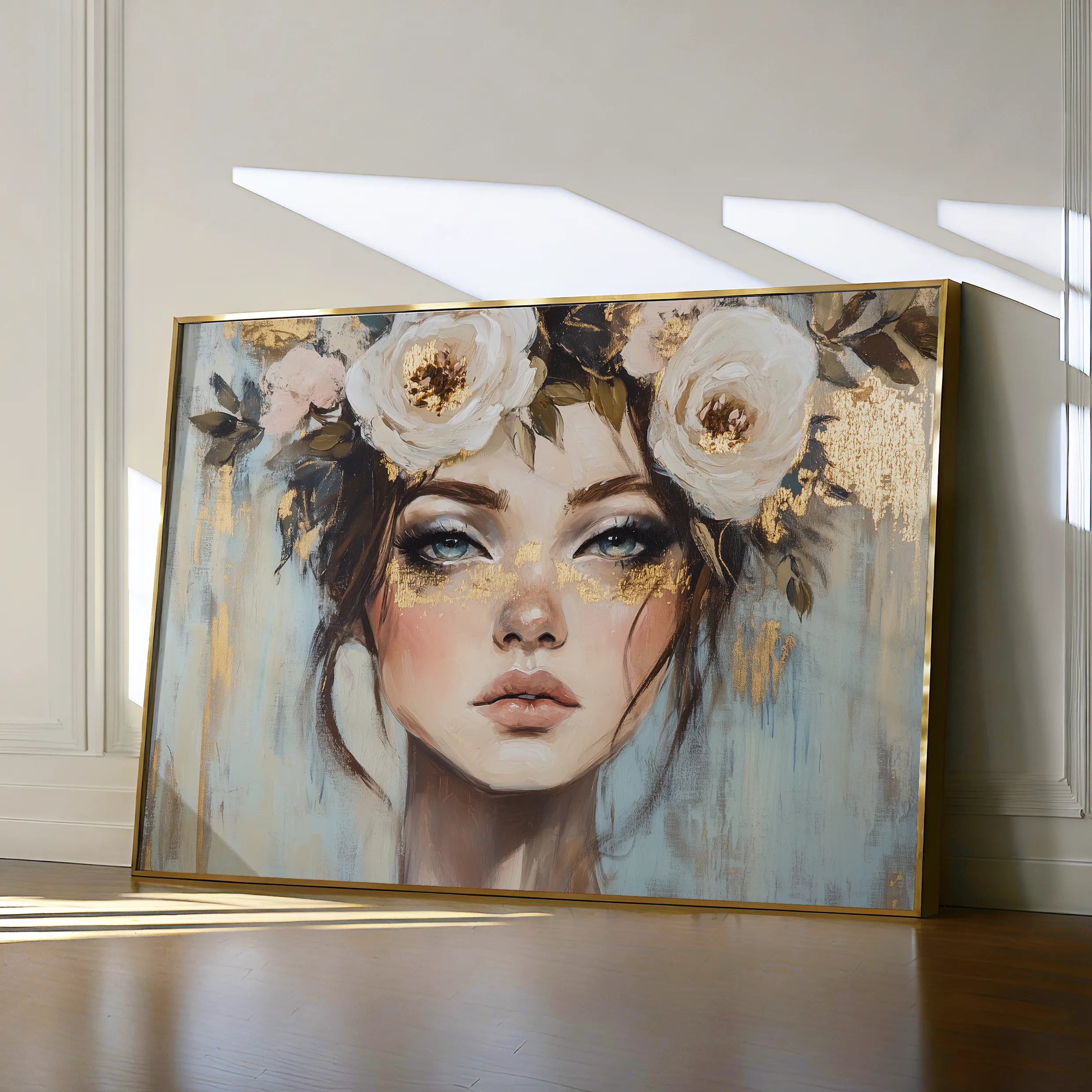 Portrait 231 Canvas Art 18" x 24" / 45 x 60 cm / Black