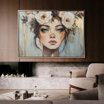 Portrait 231 Canvas Art 18" x 24" / 45 x 60 cm / Black