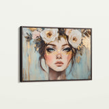 Portrait 231 Canvas Art 18" x 24" / 45 x 60 cm / Black