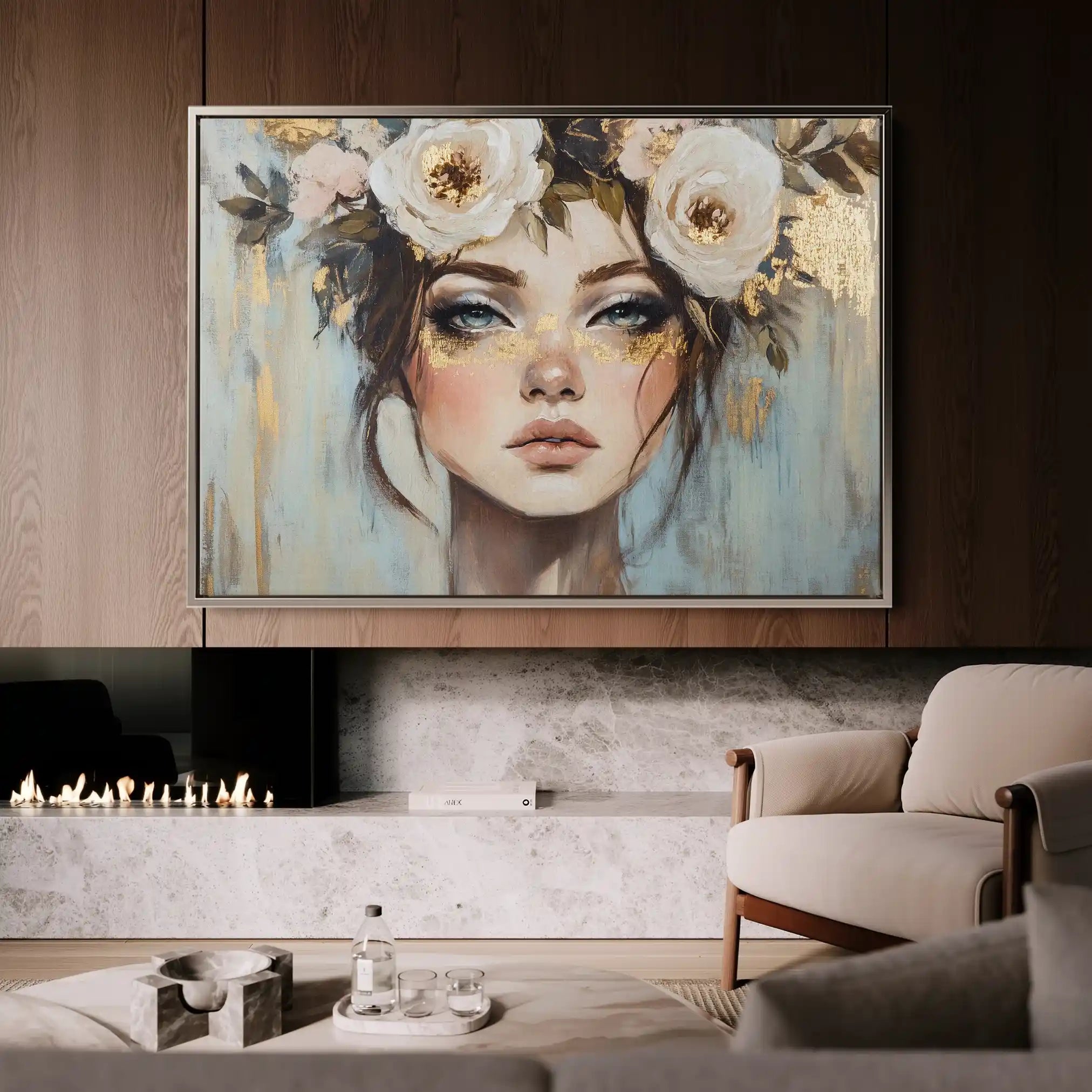 Portrait 231 Canvas Art 60 x 40 cm / Black