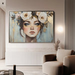 Portrait 231 Canvas Art 60 x 40 cm / Black