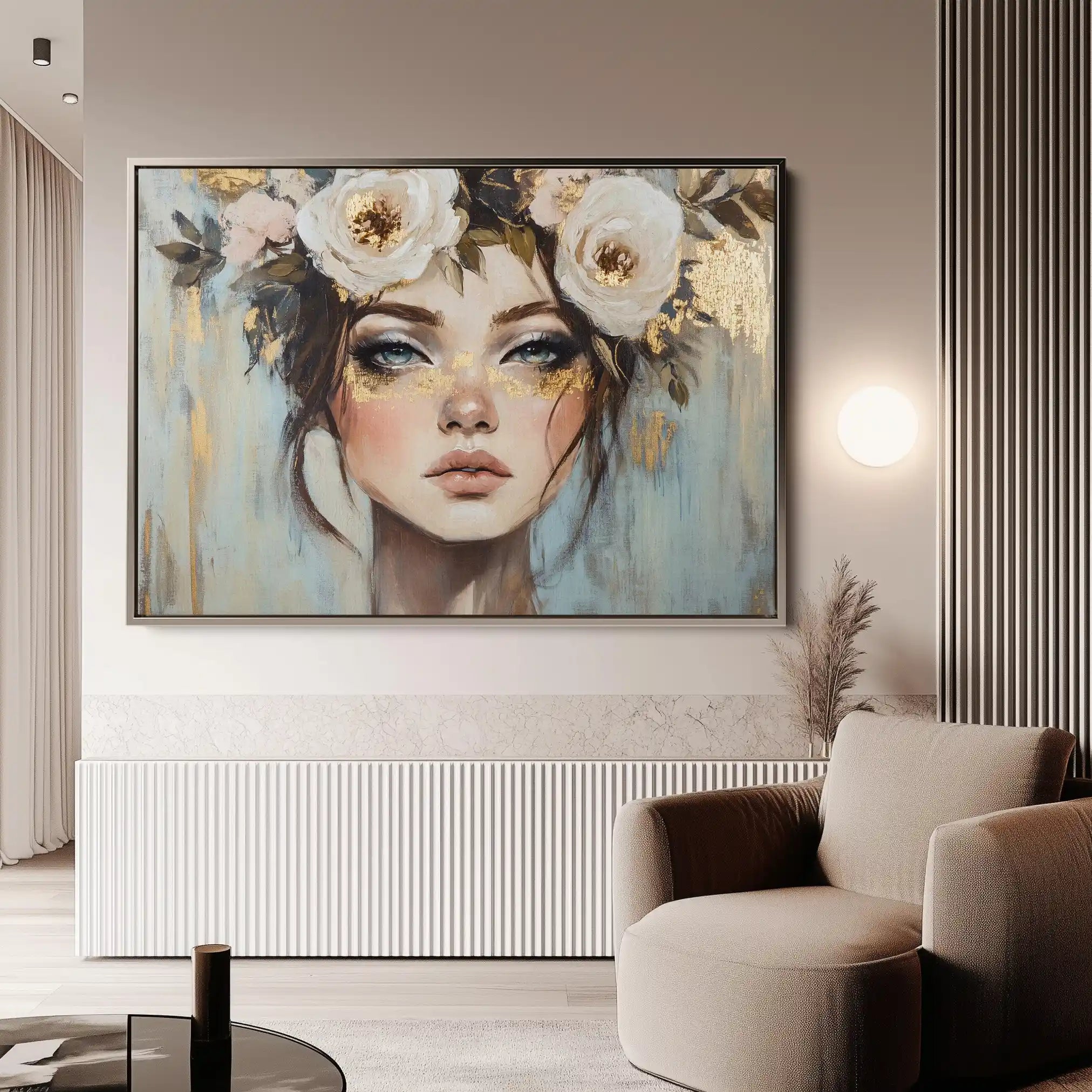 Portrait 231 Canvas Art 60 x 40 cm / Black