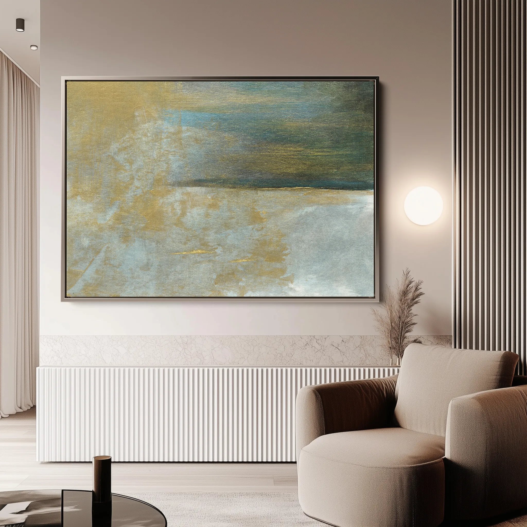 Abstract 232 Canvas Art 18" x 24" / 45 x 60 cm / Black