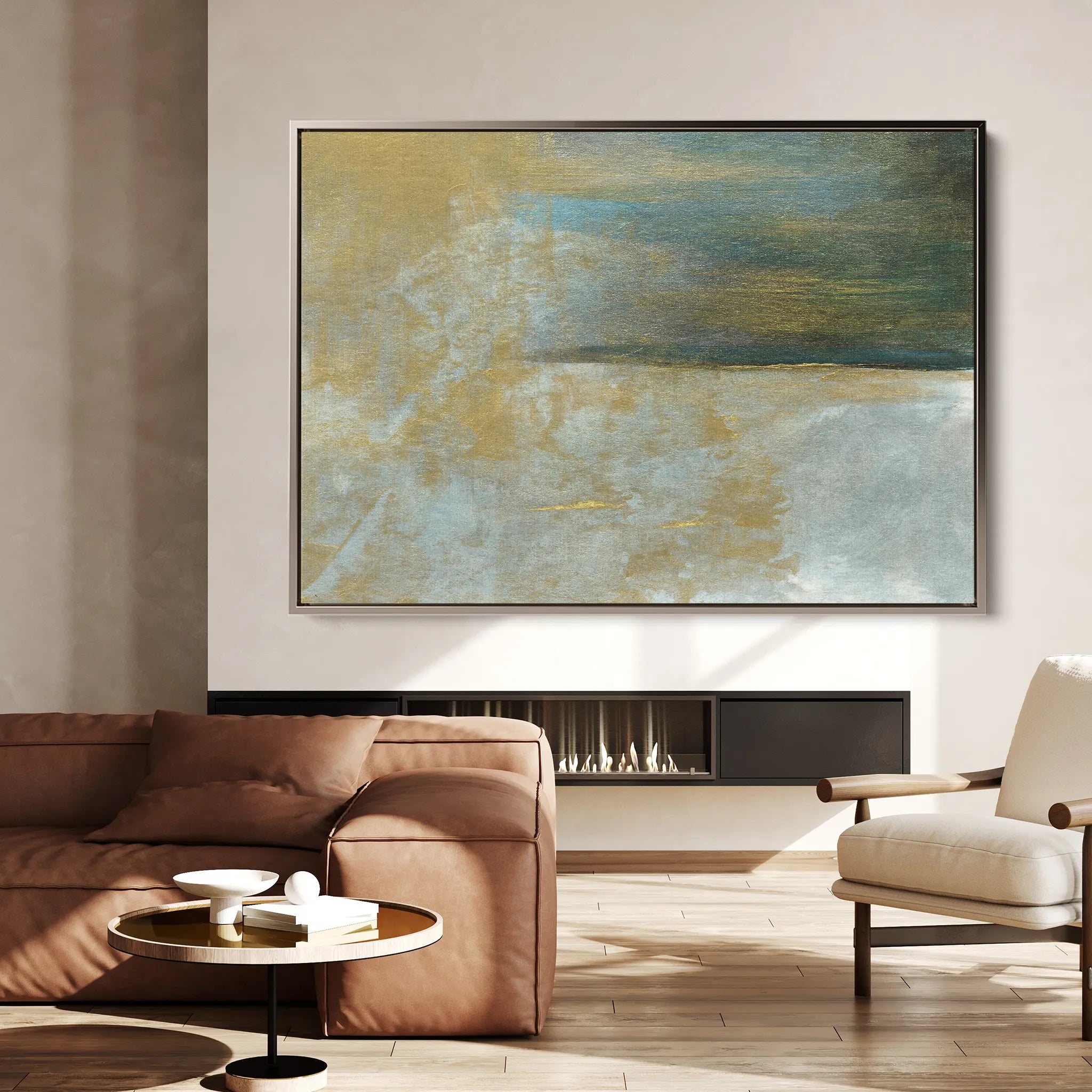 Abstract 232 Canvas Art 18" x 24" / 45 x 60 cm / Black