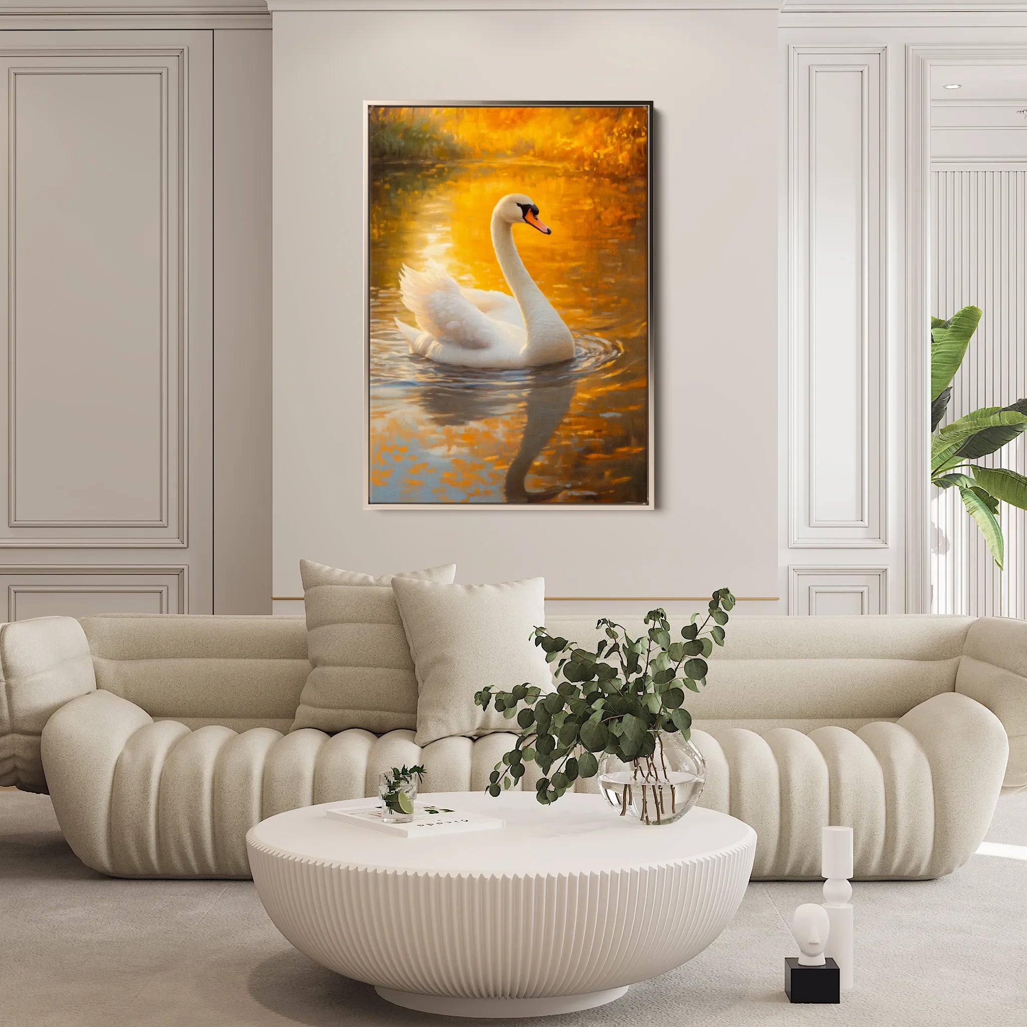 Animals 232 Canvas Art 18" x 24" / 45 x 60 cm / Black
