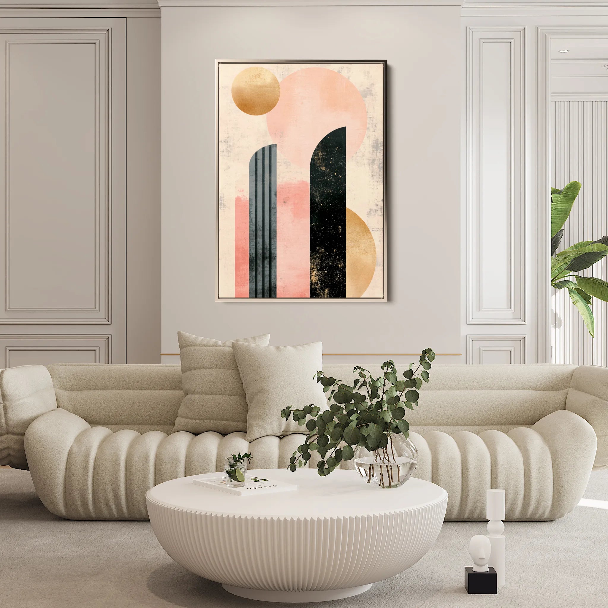 Boho 232 Canvas Art 18" x 24" / 45 x 60 cm / Black
