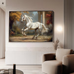 Horses 232 Canvas Art 18" x 24" / 45 x 60 cm / Black