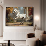 Horses 232 Canvas Art 18" x 24" / 45 x 60 cm / Black