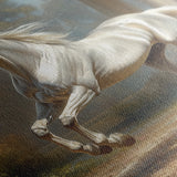 Horses 232 Canvas Art 18" x 24" / 45 x 60 cm / Black
