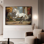 Horses 232 Canvas Art 60 x 40 cm / Black