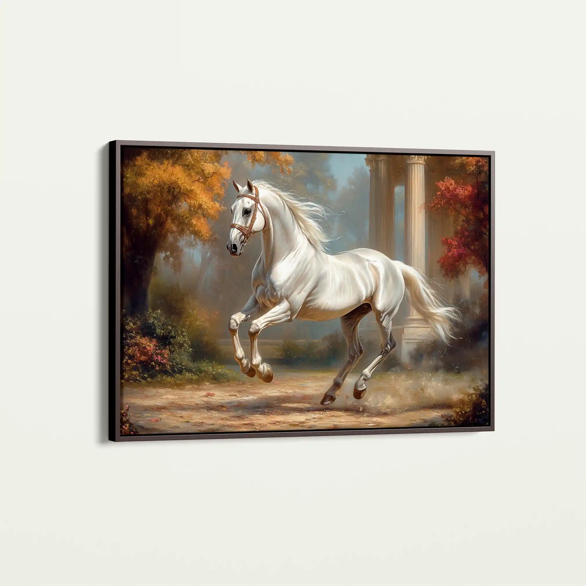 Horses 232 Canvas Art 60 x 40 cm / Black