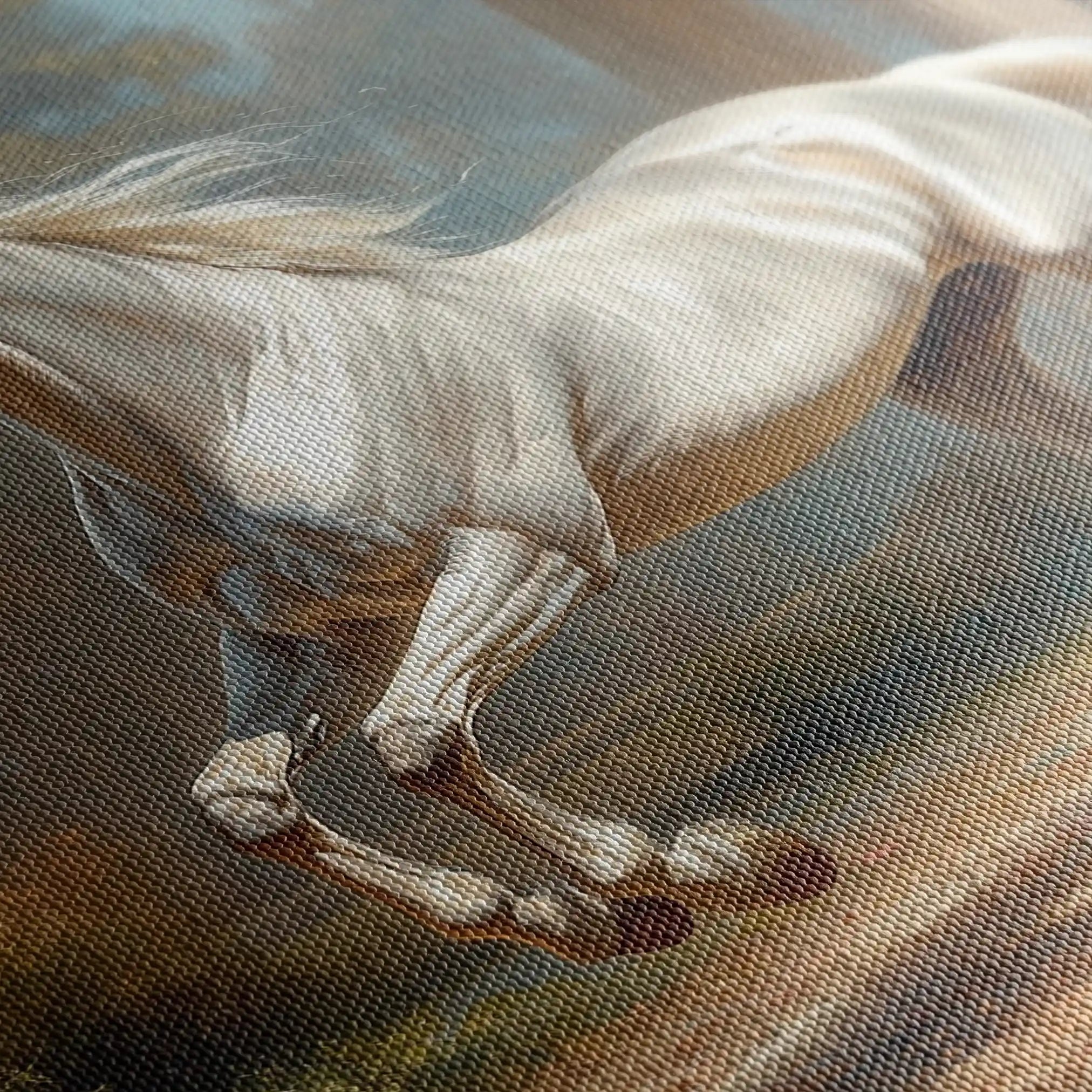 Horses 232 Canvas Art 60 x 40 cm / Black