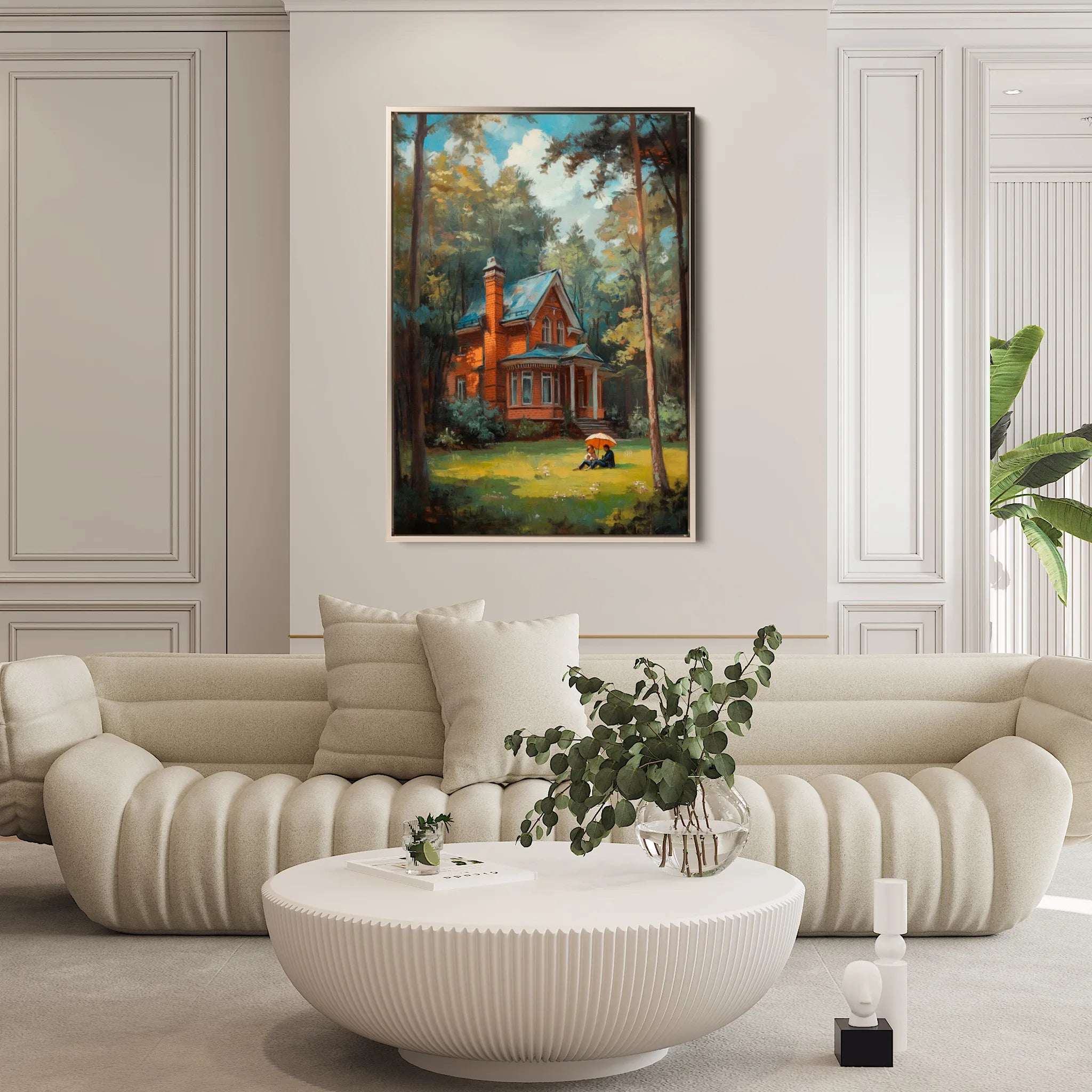 Landscape 232 Canvas Art 18" x 24" / 45 x 60 cm / Black