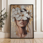 Portrait 232 Canvas Art 18" x 24" / 45 x 60 cm / Black