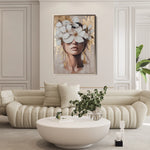 Portrait 232 Canvas Art 18" x 24" / 45 x 60 cm / Black