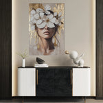 Portrait 232 Canvas Art 18" x 24" / 45 x 60 cm / Black