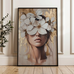 Portrait 232 Canvas Art 60 x 40 cm / Black