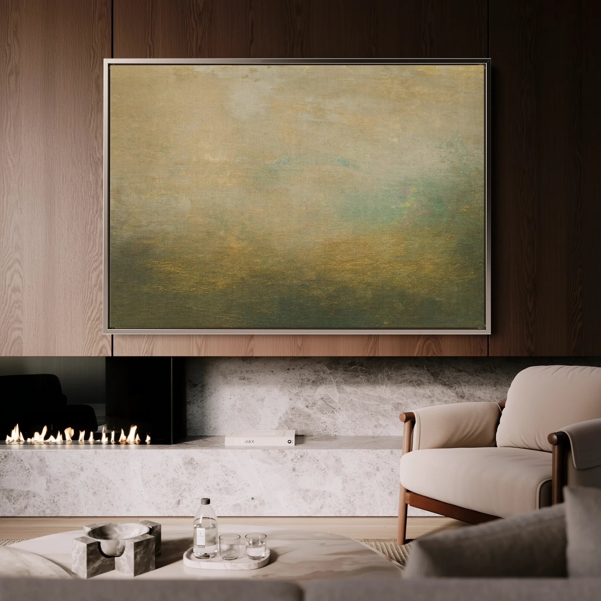 Abstract 233 Canvas Art 18" x 24" / 45 x 60 cm / Black