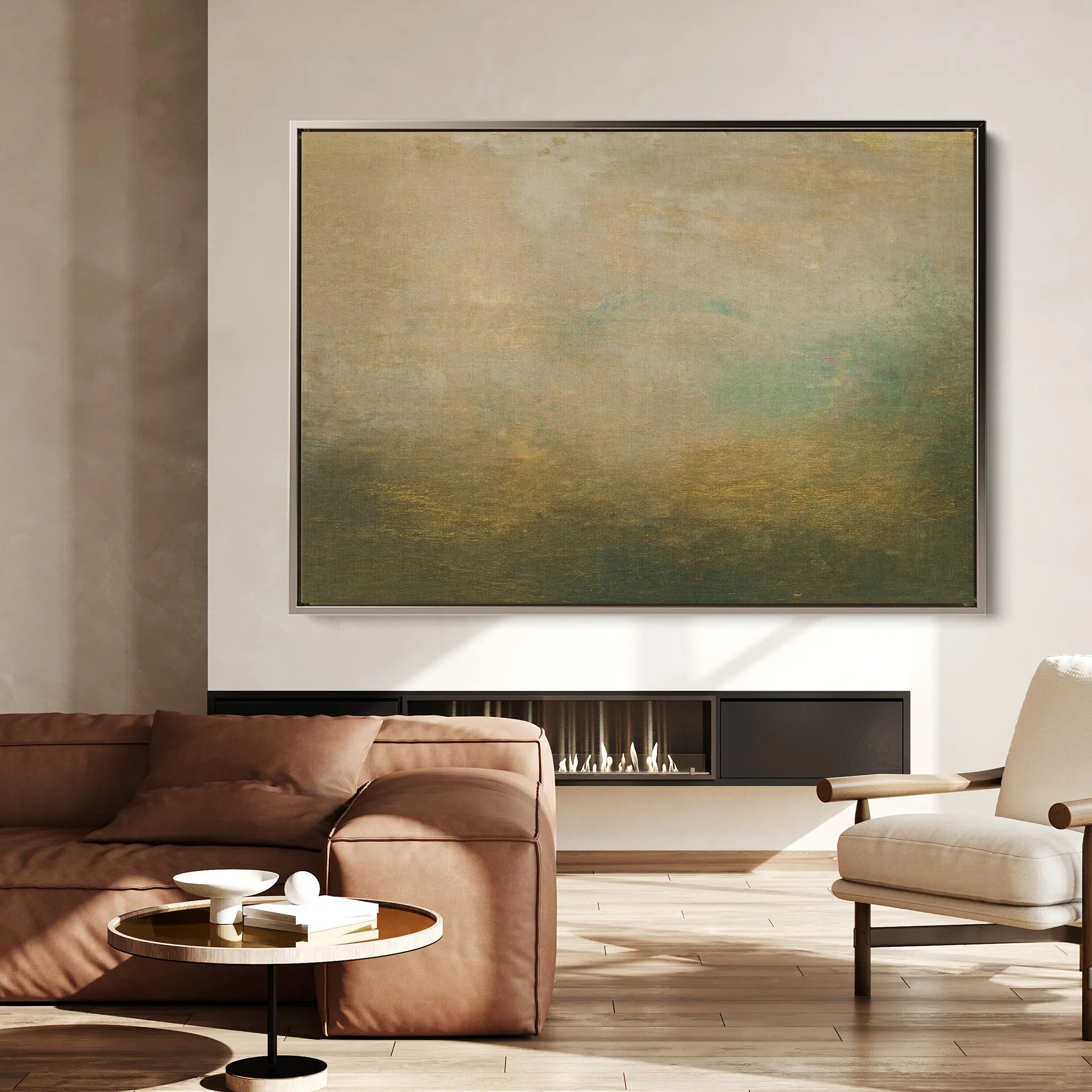 Abstract 233 Canvas Art 18" x 24" / 45 x 60 cm / Black